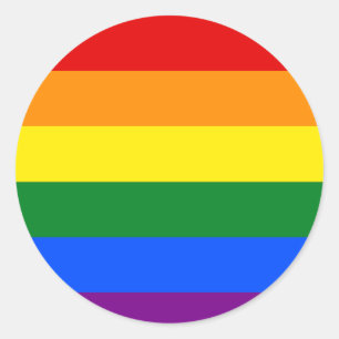Sticker Rond The Colors of the rainbow