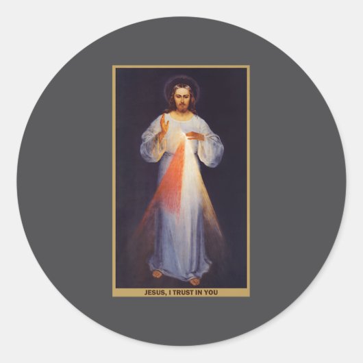 Sticker Rond The Divine Mercy Shirt Premium  (Devant)