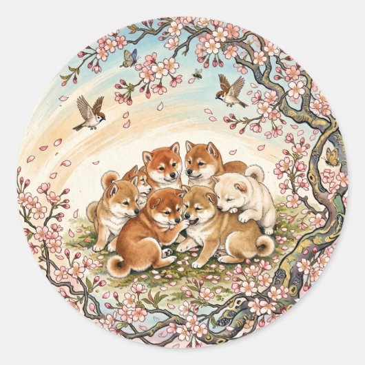 Sticker Rond the dogs (Devant)
