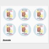 Sticker Rond Thé doux (Feuille)