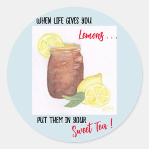 Sticker Rond Thé doux