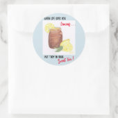 Sticker Rond Thé doux (Sac)