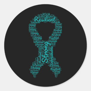 Sticker Rond Thé du mois de sensibilisation aux troubles du str