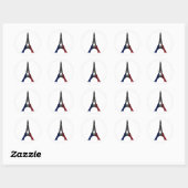 Sticker Rond The Eiffel Tower (Feuille)