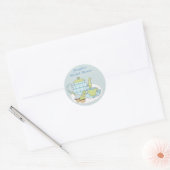 Sticker Rond Thé et petits gâteaux (Enveloppe)