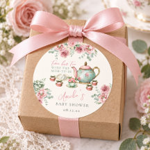 Thé floral rose pour la Baby Shower de la future m