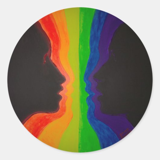 Sticker Rond The Fountain of love (Devant)