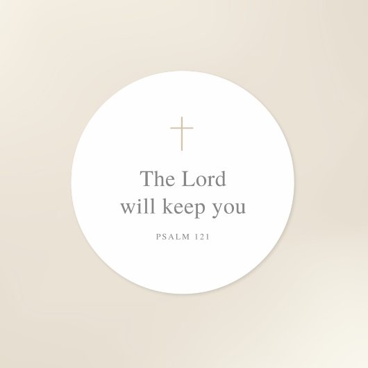 Sticker Rond The Lord Will Keep You – Psalm 121 Scripture