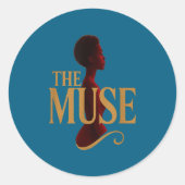 Sticker Rond The Muse (Devant)