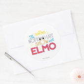 Sticker Rond The Not-Too-Late Show avec Elmo (Enveloppe)
