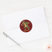 Sticker Rond Thé ou dragon de café (Enveloppe)