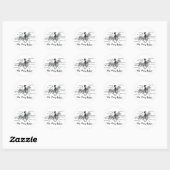 Sticker Rond The Pony Rider (Feuille)