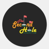 Sticker Rond The Second Hole Foundation Funny Apparel (Devant)