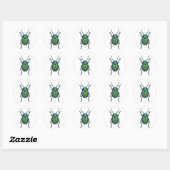 Sticker Rond The tansy beetle (Feuille)