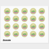 Sticker Rond Thé Teapot Ressort Plaid (Feuille)