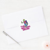 Sticker Rond The Walking Drunk (Enveloppe)