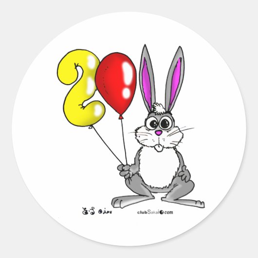 Sticker Rond The Year 2011 Rabbit (Devant)
