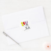 Sticker Rond The Year 2011 Rabbit (Enveloppe)