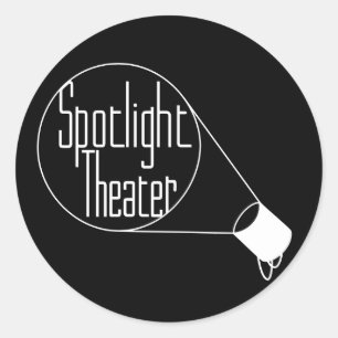 Sticker Rond Théâtre de projecteur