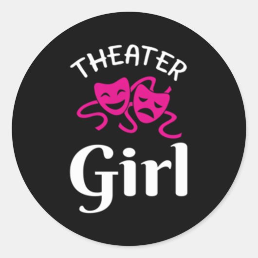 Sticker Rond Théâtre Gif (Devant)