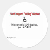 Sticker Rond thegimpstore.com (Devant)