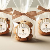 Sticker Rond Thème café Espresso Martini Baby shower Bow