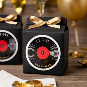 Sticker Rond Thème de disque vinyle personnalisé Gatsby des ann
