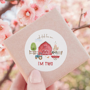 Sticker Rond Thème de la ferme