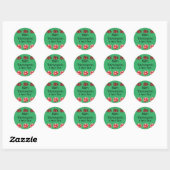 Sticker Rond Thème de l'automne Thankgiving (Feuille)