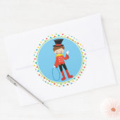Sticker Rond Thème du cirque | Ringmaster (Enveloppe)