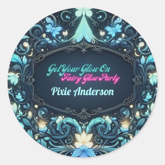 Sticker Rond Thème Fairy Fairy Party - Fairytale After Dark (Devant)