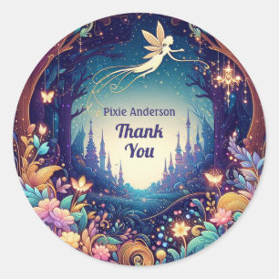 Sticker Rond Thème Fairy Fairy Party - Fairytale After Dark