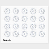 Sticker Rond Thème pour l'espace (Feuille)
