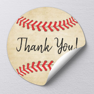 Sticker Rond Thème Sport De Baseball vintage Toute l'Etoile Mer
