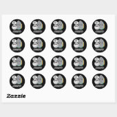 Sticker Rond Thèmes Fer Sortir Funny Fer Pun Dark BG (Feuille)
