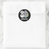 Sticker Rond Thèmes Fer Sortir Funny Fer Pun Dark BG (Sac)