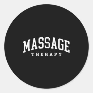 Sticker Rond Thérapeute de massage drôle thérapie musculaire dr