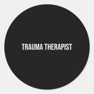 Sticker Rond Thérapeute en traumatologie Santé mentale 