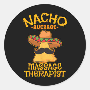 Sticker Rond Thérapeute Mage Nacho Moyen Meuse Cinco De Mayo P