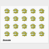 Sticker Rond Thérapeute professionnelle superstar (Feuille)