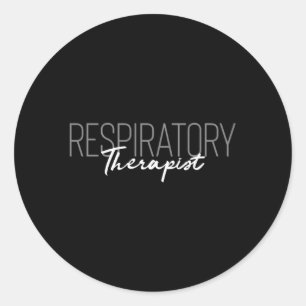 Sticker Rond Thérapeute respiratoire Ministère De La Santé