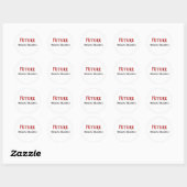 Sticker Rond Thérapeutique physique future (Feuille)