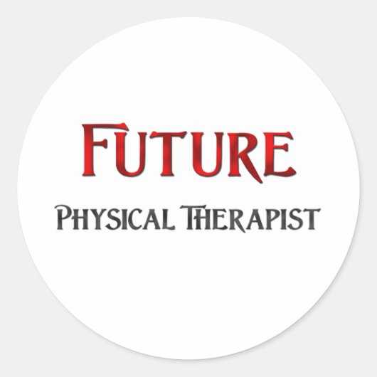 Sticker Rond Thérapeutique physique future (Devant)