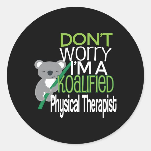 Sticker Rond Thérapie Physique Pt Koalified (Devant)