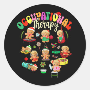 Sticker Rond Thérapie professionnelle du pain d'épices OT OTA T