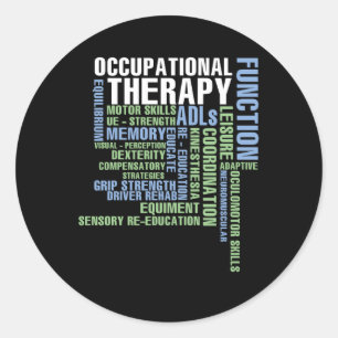 Sticker Rond Thérapies occupationnelles pour OT Month