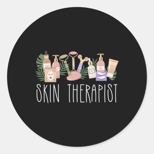 Sticker Rond Thérapiste de la peau Esthétique Esthétique (Devant)