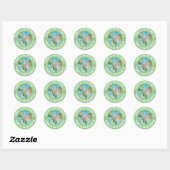 Sticker Rond There is no planet B earth green Runder (Feuille)