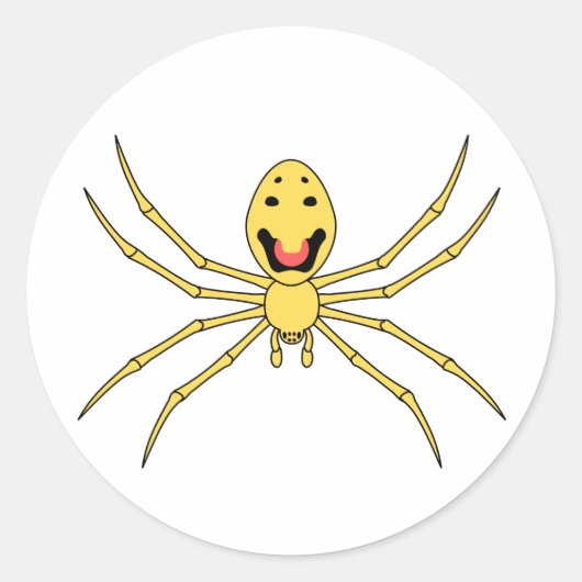 Sticker Rond Theridion grallator AKA Happy Face Spider (Devant)