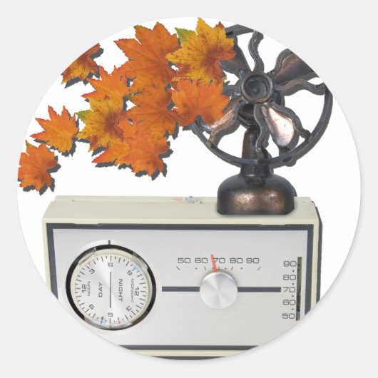 Sticker Rond ThermostatFanLeaves052215 (Devant)